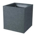 Eda pot carr graphit 39cm - contenance 35l - gris anthracite