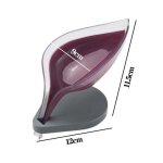 Egouttoir a savon cratif en forme de feuille, bote de rangement pour eponge, salle de bain, portable, ...