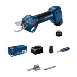 Elagueur sans fil pro pruner ggp 12v - 25 professional avec 2 batteries + 1 chargeur - bosch - 06008d8100 ...