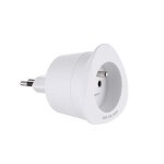 Electraline 70051 adaptateur de voyage france / europe vers italie 2 broches europe vers 3 broches italie, ...