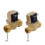 Electrovanne magntique electrique 3 / 4  1 / 2  dc 24v ac 220v dc 12v normalement ferme avec pression ...