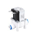 Electrovanne en plastique 12v 24v 220v 1 / 4  tuyau a connexion rapide purificateur d'eau, fontaine potable, ...