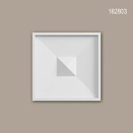 El�ment d�coratif profhome 162803 style art d�co blanc 7, 6 x 7, 6 cm
