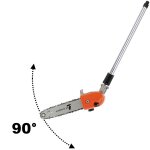 Elment lagueuse pour multifonction 4 en 1 et outil sur perche, tte orientable