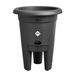 Elho green basics pot a fraises 33 - noir - Ø 33 x h 42 cm - culture et r�colteext�rieur - 100% recycl� ...