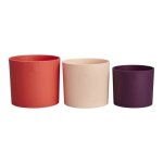 Elho pots de fleur lex pott - set 14 cm - rouge rose violet - l 14 x w 13. 8 x h 12 cm - int�rieur - ...