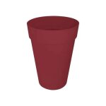 Elho pot de fleur loft urban rond - haut 42 - rouge - Ø 42 x h 56 cm - ext�rieur - 100% recycl�