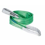 Elingue plate 2 tonnes x 2m verte