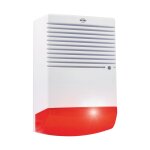 Elro ads1f sirne d'alarme factice avec lumire clignotante led - blanc / rouge - batterie