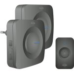 Elro db3000 sonnette de porte sans fil - 1x rcepteur  piles + 1x plug - in - 64 mlodies - distance ...