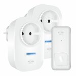 Elro db4000 kit de sonnette kinetic sans fil - avec 2 x r�cepteur plug - in avec prise - sans piles (db4000 ...