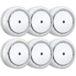 Elro fs8010 mini dtecteur de fume - conception compacte - batterie 10 ans - en 14604 - 6 pieces