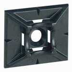Embase adh�sive noir 25 x 30 mm - legrand colring - lot de 100