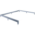 Embase en aluminium pour serre jardin  basilic  - 2, 37 m - gris