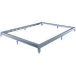 Embase en aluminium pour serre jardin   basilic   - 5, 89 m - gris