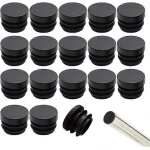 Embouts de chaise noirs 16 mm, 32 pieces, embouts ronds en plastique, embouts de tube de chaise, embouts ... Embouts de chaise noirs 16 mm, 32 pieces, embouts ronds en plastique, embouts de tube de chaise, embouts ...