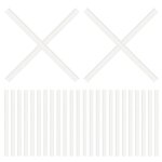 Embouts de cintre antiderapants en metal pour rangement de cintres, 50 pieces