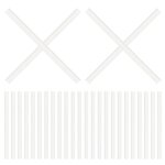Embouts de cintre antiderapants en metal pour rangement de crochets de cintre, 50 pieces