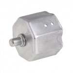 Embout tube volet mtallique  pointe pour axe 60 mm.