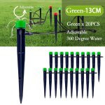 Emetteurs de pulvrisation goutte  goutte rglables, irrigateurs  dbit d'eau rsistant  360, systme ...