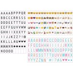Emsmil lettres nombres symboles et emojis signe 85 noir 85 color lettres nombres 85 emoji signe pour ...