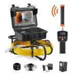 Endoscope numrique - vevor - ecran 9'' cble 50m camra d'inspection canalisation d'egout sonde 512 ...