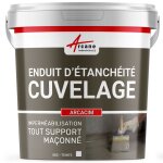 Enduit d'etanchéité hydrofuge - enduit de cuvelage pour béton, support maçonné arcacim blanc 5 kg Enduit d'etanchéité hydrofuge - enduit de cuvelage pour béton, support maçonné arcacim blanc 5 kg