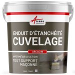 Enduit d'etanchéité hydrofuge - enduit de cuvelage pour béton, support maçonné arcacim gris 25 kg Enduit d'etanchéité hydrofuge - enduit de cuvelage pour béton, support maçonné arcacim gris 25 kg