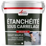 Enduit d'tanchit sous carrelage impermabilisation bton dalle chape terrasse bassin piscine fissure ...