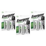 Energizer lot de 3 blisters de 2 piles rechargeables hr14 power plus c 2500mah 1, 2v Energizer lot de 3 blisters de 2 piles rechargeables hr14 power plus c 2500mah 1, 2v