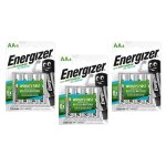 Energizer lot de 3 blisters de 4 accus piles rechargeables hr6 extreme aa 2300mah