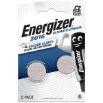 Energizer pack 2 piles bouton ultimate lithium cr 2016 3v
