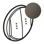 Enjoliveur céliane pour double interrupteur , va - et - vient ou poussoir à voyant - finition graphite ... Enjoliveur céliane pour double interrupteur , va - et - vient ou poussoir à voyant - finition graphite ...
