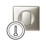 Enjoliveur c�liane pour prise t�l�phone 8 contacts - finition titane - legrand