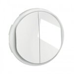 Enjoliveur pour double poussoir no + nf lumineux c�liane legrand