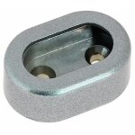 Enjoliveurs d'extr�mit�s pour tubes de penderie 30x15 - chrom� duval