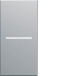 Enjoliveur interrupteur  voyant gallery 1 module - titane - wxd011t - hager