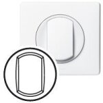 Enjoliveur large céliane pour interrupteur , va - et - vient ou poussoir soft - blanc - legrand Enjoliveur large céliane pour interrupteur , va - et - vient ou poussoir soft - blanc - legrand