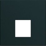 Enjoliveur prise rj45 hager gallery - 2 modules - noir