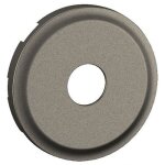 Enjoliveur pour prise tv c�liane m�le et type f � visser - titane legrand