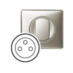 Enjoliveur titane - prise 2p + t surface - c�liane - legrand