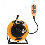 Enrouleur de cble lectrique chantier avec terre l. 30 m ho7rnf 3g1. 5