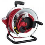 Enrouleur de c�ble �lectrique jardin avec terre fixe l. 40 m ho5vvf 3g1. 5