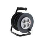 Enrouleur de cble electrique mnager avec terre l. 15 m ho5vvf 3g1. 5