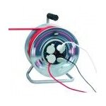 Enrouleur multiprise électrique pro moyeu fixe 4 prises clapet 25m 3x2. 5mm 16a dhome Enrouleur multiprise électrique pro moyeu fixe 4 prises clapet 25m 3x2. 5mm 16a dhome