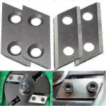 Ensemble de 2 lames de broyeur de jardin pour broyeurs eco es1600 et mcculloch europe Ensemble de 2 lames de broyeur de jardin pour broyeurs eco es1600 et mcculloch europe