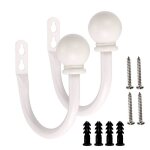 Promotion! ensemble de 2 supports de rideaux dcoratifs en mtal, embrasses de draperies de fentre murales ...