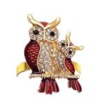 Ensemble de 6 anneaux de serviette en forme de hibou, boucle de serviette dcorative, dner de fte de ...