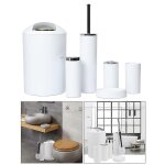 Ensemble d'accessoires de salle de bain 6 pieces : gobelet, porte - brosse a dents, distributeur de lotion, ... Ensemble d'accessoires de salle de bain 6 pieces : gobelet, porte - brosse a dents, distributeur de lotion, ...