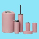 Ensemble d'accessoires de salle de bain 6 pieces : gobelet, porte - brosse a dents, distributeur de lotion, ... Ensemble d'accessoires de salle de bain 6 pieces : gobelet, porte - brosse a dents, distributeur de lotion, ...